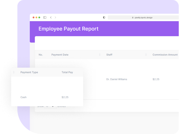 Financial Transactions Report - Pet Sitting Software | Pawlly Feature