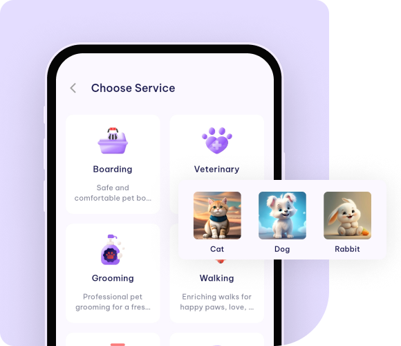 Customer App for Pet Sitting Software | Customer Mobile App | Pawlly